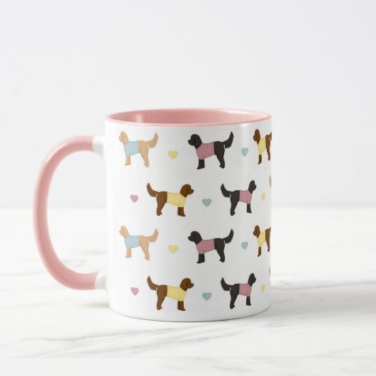 Cockapos et coeurs Mug (Gauche)