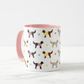 Cockapos et coeurs Mug (Devant gauche)