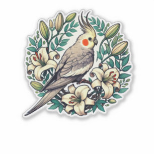 Cockatiel Bird illustratie Sticker