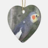 Cockatiel Bird Keramisch Ornament (Links)