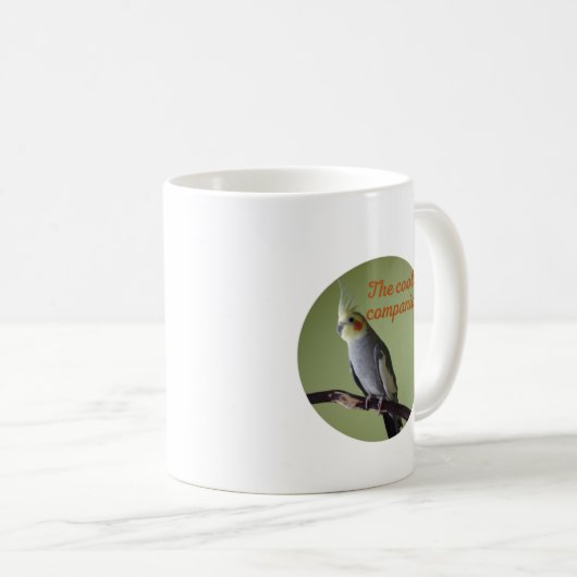 Cockatiel bird mug (Devant droit)