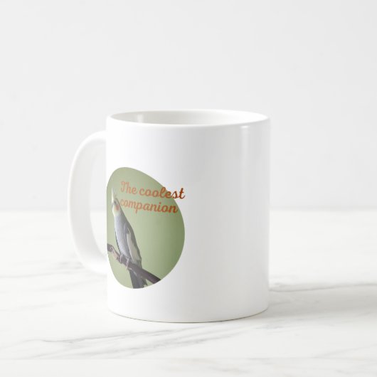 Cockatiel bird mug (Devant gauche)