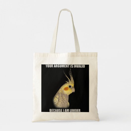 COCKATIEL Birds Funny Cockatiels Design Tote Bag (Achterkant)