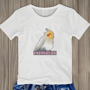 Cockatiel Chonky Birb Meme Leuke Grappige Dierenvo Tri-Blend Shirt