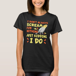 Cockatiel Cockato Lutino Weiro Parrot Quarri T-shirt