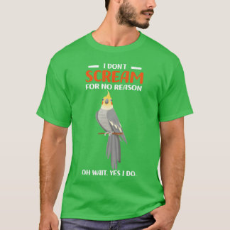Cockatiel Gifts Pet Birds Grappig meisje T-shirt