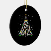 Cockatiel kerstboom Funny Cockatiel Bird Chri Keramisch Ornament (Rechts)
