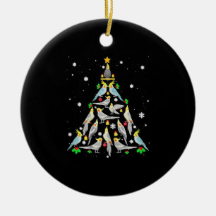 Cockatiel kerstboom Funny Cockatiel Bird Chri Keramisch Ornament