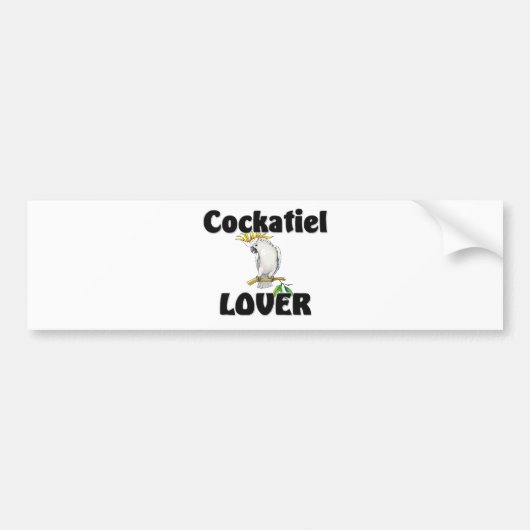 Cockatiel Lover Bumpersticker (Voorkant)