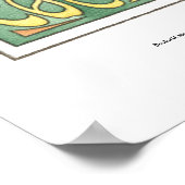 Cockatiel Nouveau Poster (Hoek)