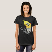 Cockatiel Parrot From Side T-shirt (Voorkant volledig)