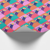 Cockatiel Pop Art Cadeaupapier (Hoek)