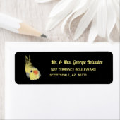 Cockatiel retour adreslabel etiket (Insitu)