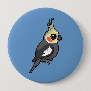 Cockatiel Ronde Button 4,0 Cm