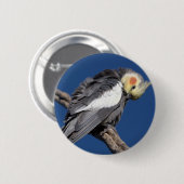 Cockatiel Ronde Button 5,7 Cm (Voorkant /achterkant)