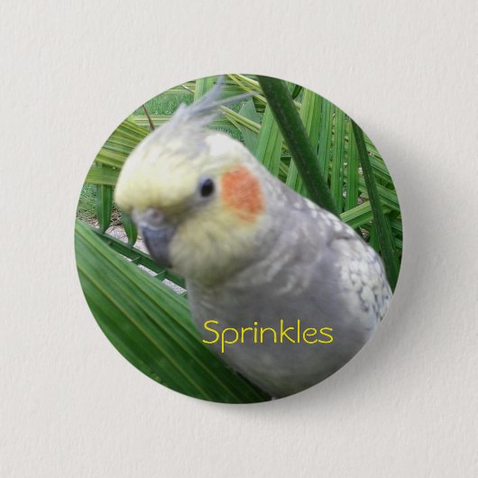 Cockatiel Ronde Button 5,7 Cm (Voorkant)