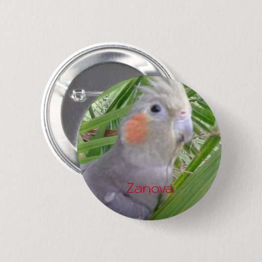 Cockatiel Ronde Button 5,7 Cm (Voorkant /achterkant)