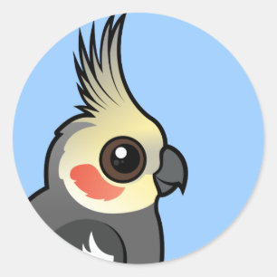 Cockatiel Ronde Sticker