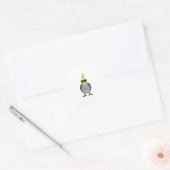 Cockatiel Ronde Sticker (Envelop)
