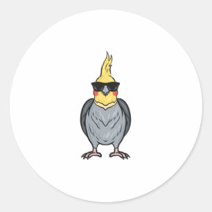 Cockatiel Ronde Sticker