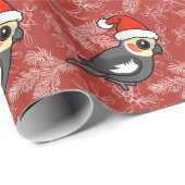 Cockatiel Santa Cadeaupapier (Rol Hoek)
