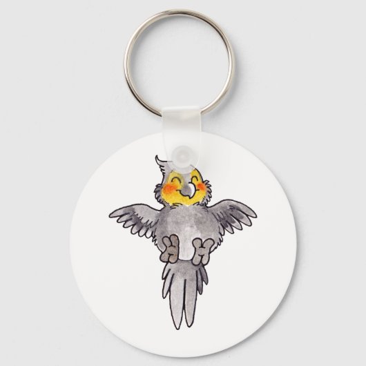 Cockatiel Sleutelhanger (Voorkant)