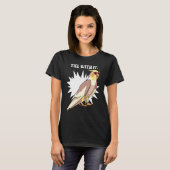 Cockatiel Teil With It Grey Bird for Parrot Owner T-shirt (Voorkant volledig)