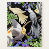Cockatiels in Forget Me Nots Hebdomadaire par mois (Dos)