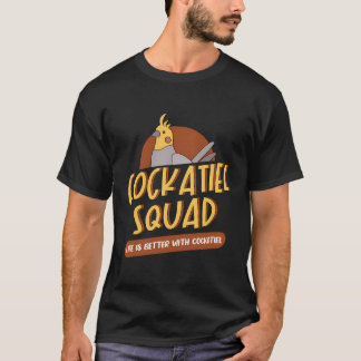 Cockatiels Schattigee vogelkijkers Budgies T-shirt