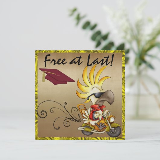 Cockato Afstuderen Biker - SRF Kaart (Staand voorkant)