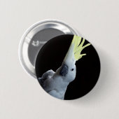Cockato Parrot Ronde Button 5,7 Cm (Voorkant /achterkant)