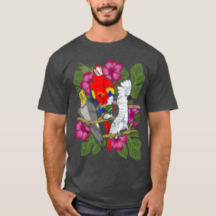 Cockatoo cockatiel bloem vogel cadeau papegaai jon t-shirt
