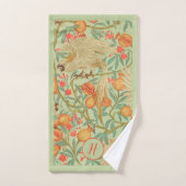 Cockatoo et grenade orange et vert (Serviette à main)