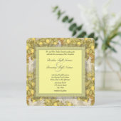 Cockatoo Whimsical Art Nouveau Mariage Invitations (Debout devant)