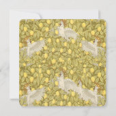 Cockatoo Whimsical Art Nouveau Mariage Invitations (Dos)