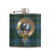 Cockburn Tartan en badge Heupfles (Voorkant)