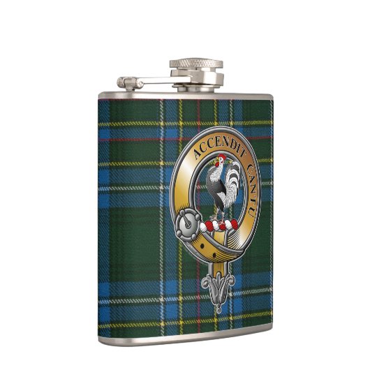 Cockburn Tartan en badge Heupfles (Rechts)
