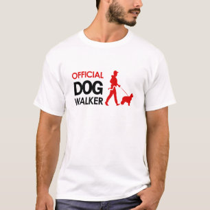 Cocker de T-shirt de marcheur de chien