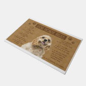 Cocker Dog House regels, als het gebroken, het is Deurmat (Schuin)