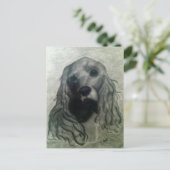 Cocker Drawing, Claire Briefkaart (Staand voorkant)