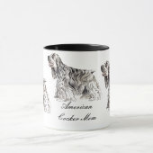 Cocker Mom, American Cocker Spaniel Ceramic Mug (Centre)