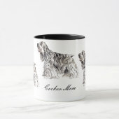 Cocker Mom, American Cocker Spaniel Ceramic Mug (Centre)