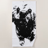 Cocker Sketch –   Bold Dog, Big Splash Strandlaken (Voorkant)