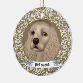 Cocker Spaniel Aandenken sieraad Keramisch Ornament (Links)