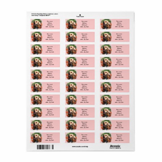 Cocker Spaniel Adresetiketten Etiket (Full Sheet)