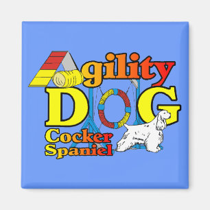 Cocker Spaniel Agility Gifts Magneet