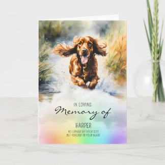 Cocker Spaniel aquarel hond verlies sympathie Kaart