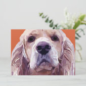 Cocker Spaniel Attitude Wenskaart Kaart (Staand voorkant)