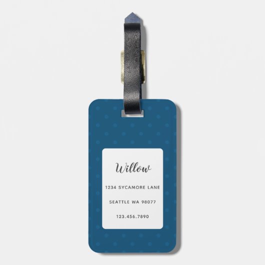 Cocker Spaniel Bagagelabels (Achterkant verticaal)