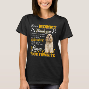 Cocker Spaniel Beste mama bedankt dat je mijn M be T-shirt